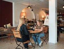 Load image into Gallery viewer, MaximaVida foldable round acacia bistro set Toscana 70 cm black - chairs without armrests