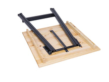 Load image into Gallery viewer, MaximaVida foldable square bar table Berlin 80 cm 3- layer clear varnish- FSC wood