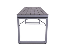 Load image into Gallery viewer, MaximaVida table foldable plastic-aluminium Hamburg 200 cm black – low maintenance