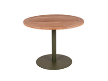Load image into Gallery viewer, MaximaVida round garden table Java olive green 100 cm - heavy 55 kg design