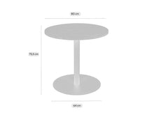Lade das Bild in den Galerie-Viewer, MaximaVida runder Gartentisch aus Metall Java schwarz 80 cm