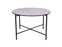 Lade das Bild in den Galerie-Viewer, MaximaVida runde Tischplatte Lucca 58 cm – HPL Terrazzo Optik