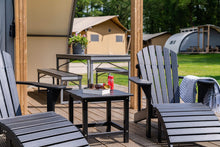 Load image into Gallery viewer, MaximaVida plastic Adirondack footrest Montreal black – luxurious design