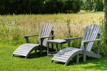 Load image into Gallery viewer, MaximaVida polywood adirondack garden chair set Montreal grey – luxurious version