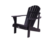 Load image into Gallery viewer, MaximaVida plastic Adirondack garden chair with footrest Montreal black – luxurious design