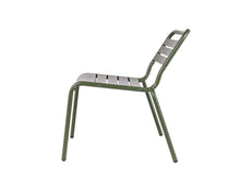 Afbeelding in Gallery-weergave laden, MaximaVida metalen loungestoel Max olijfgroen - doos per 2 stuks