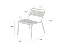 Load image into Gallery viewer, MaximaVida metal lounge chair set Max XXL olive green