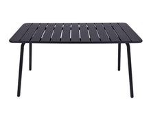 Load image into Gallery viewer, MaximaVida metal garden table Max 150 cm x 80 cm black