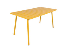 Afbeelding in Gallery-weergave laden, MaximaVida metalen tuinset Max 150 cm okergeel - 4-delig bank zonder rugleuning
