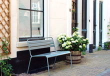 Load image into Gallery viewer, MaximaVida metal garden bench Max Mouse Grey 120 cm