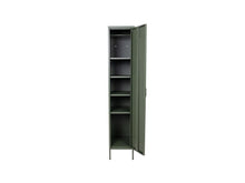 Load image into Gallery viewer, MaximaVida metal locker wardrobe Finn olive green 45 x 35 x 185 cm - slim