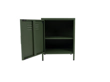 Load image into Gallery viewer, MaximaVida metal little locker cabinet Finn 52 x 40 x 67 cm olive green