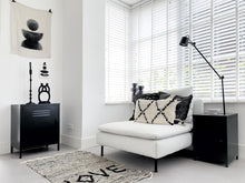 Load image into Gallery viewer, MaximaVida metal little locker cabinet Finn black 52 x 40 x 67 cm