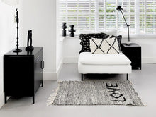 Load image into Gallery viewer, MaximaVida metal little locker cabinet Finn black 52 x 40 x 67 cm