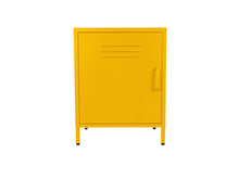 Load image into Gallery viewer, MaximaVida metal little locker cabinet Finn 52 x 40 x 67 cm ochre yellow