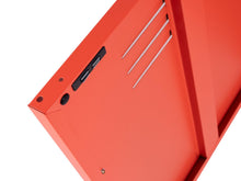 Load image into Gallery viewer, MaximaVida metal little locker cabinet with castors 52 x 40 x 67 cm soft orange