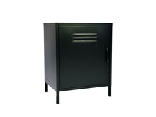Load image into Gallery viewer, MaximaVida metal little locker cabinet with castors 52 x 40 x 67 cm - black