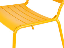 Load image into Gallery viewer, MaximaVida metal lounge chair Max XXL yellow ochre - 2 pieces