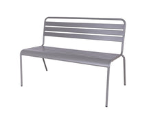 Load image into Gallery viewer, MaximaVida metal garden bench Max Mouse Grey 120 cm