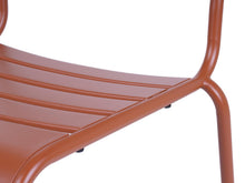 Afbeelding in Gallery-weergave laden, MaximaVida metalen tuinstoel Max roestbruin - doos per 2 stuks