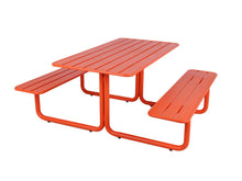 Lade das Bild in den Galerie-Viewer, MaximaVida Picknicktisch Max aus Metall orange - 150 cm