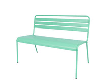 Afbeelding in Gallery-weergave laden, MaximaVida metalen tuinset Max cactus 150 cm – 1 tafel met 2 stoelen en 1 bank