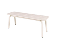 Afbeelding in Gallery-weergave laden, MaximaVida metalen tuinset Max 150 cm ivoor - 4-delig bank zonder rugleuning