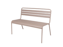 Afbeelding in Gallery-weergave laden, MaximaVida metalen tuinbank Max 120 cm taupe