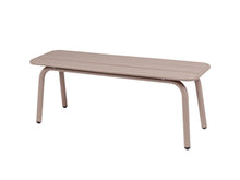 Load image into Gallery viewer, MaximaVida metal garden bench Max 120 cm taupe without backrest