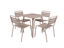 Load image into Gallery viewer, MaximaVida metal garden chair Max taupe box of 2