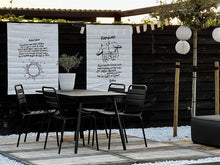 Lade das Bild in den Galerie-Viewer, MaximaVida Gartenset Max, in der Farbe schwarz 150 cm