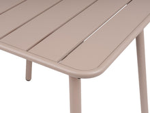 Afbeelding in Gallery-weergave laden, MaximaVida metalen vierkante tuintafel Max 80 x 80 cm taupe