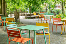 Load image into Gallery viewer, MaximaVida metal square garden table Max 80 cm x 80 cm cactus