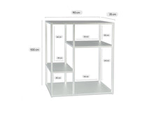Load image into Gallery viewer, MaximaVida metal wall cabinet Finn 90 x 35 x 100 cm ivory