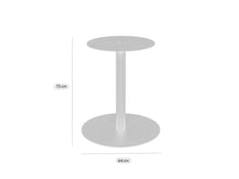 Lade das Bild in den Galerie-Viewer, MaximaVida rundes Metalltischbein Portland rostbraun - extra schwere Ausführung 34 kg