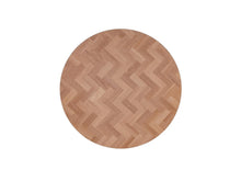 Afbeelding in Gallery-weergave laden, MaximaVida rond tafelblad Copenhagen 58 cm - HPL fishbone look