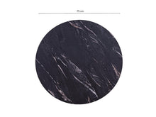 Afbeelding in Gallery-weergave laden, MaximaVida rond tafelblad Firenze 75 cm - zwart HPL marmer look