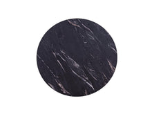 Afbeelding in Gallery-weergave laden, MaximaVida rond tafelblad Firenze 75 cm - zwart HPL marmer look