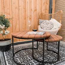 Afbeelding in Gallery-weergave laden, MaximaVida ronde outdoor tafelbladen set Vancouver 75 cm - speciaal voor buiten