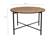 Afbeelding in Gallery-weergave laden, MaximaVida rond tafelblad Copenhagen 58 cm - HPL fishbone look