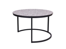 Lade das Bild in den Galerie-Viewer, MaximaVida runde Tischplatte Lucca 45 cm – HPL Terrazzo Optik