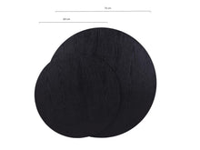 Lade das Bild in den Galerie-Viewer, MaximaVida Set runde Tischplatten Chicago 58 und 75 cm schwarz – Kiefernholz Furnier