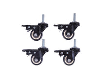 Load image into Gallery viewer, MaximaVida metal little locker cabinet with castors 52 x 40 x 67 cm - black