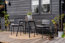 Load image into Gallery viewer, MaximaVida square metal garden table Max 80 cm x 80 cm black