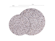 Load image into Gallery viewer, MaximaVida round coffee table set Lucca XL 75 and 58 cm - HPL terrazzo look