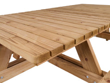 Load image into Gallery viewer, MaximaVida luxurious wooden picnic table Tallinn 300 cm – open entry