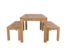 Afbeelding in Gallery-weergave laden, MaximaVida teak picknickset Java 150 cm – 3-delig