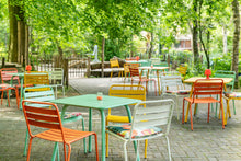 Load image into Gallery viewer, MaximaVida metal square garden table Max 80 cm x 80 cm cactus
