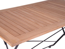 Load image into Gallery viewer, MaximaVida foldable garden table Toscana 120 x 70 cm black - 100% FSC excellent acacia