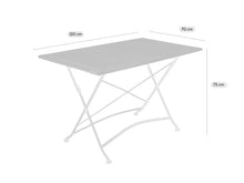 Load image into Gallery viewer, MaximaVida foldable garden table Toscana 120 x 70 cm black - 100% FSC excellent acacia